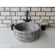 Silver Ducted Mermer Lavabo